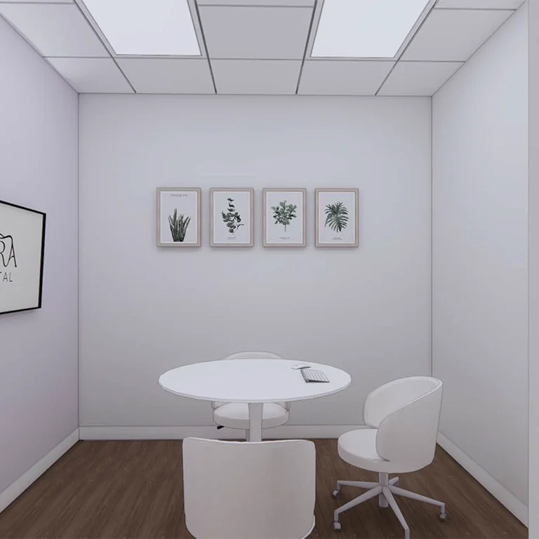 sera dental interior conference room rendering