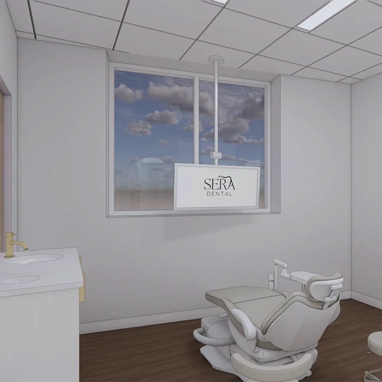 sera dental interior treatment room rendering